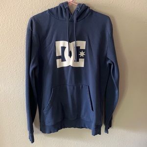 Y2K DC shoes star logo blue hoodie